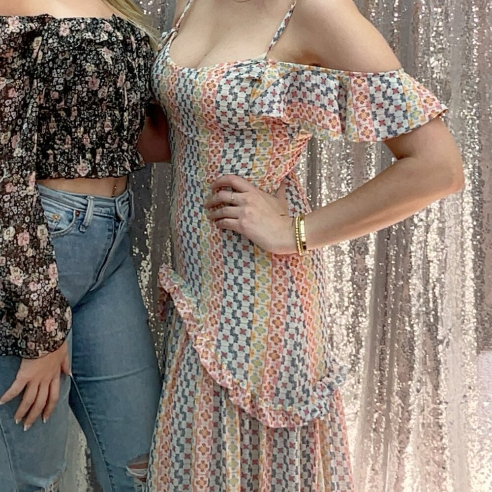 Gorgeous Mexican Designer Print Dress by Ana Perez